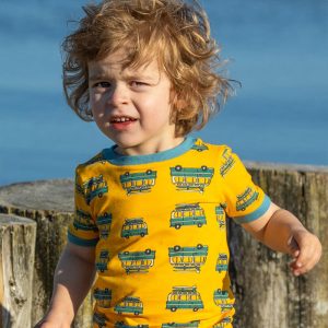 Alba Of Denmark Sunshine At The Beach T-shirt – Citrus On The Road (Only 2 left! 4-5 & 10-11y)