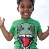 Raspberry Republic Kids Roarsome Logo T-Shirt – Blue