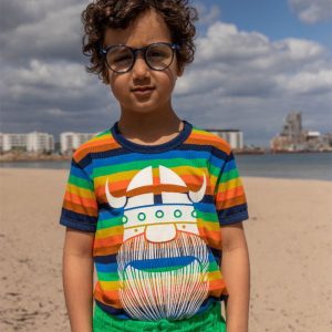 Danefae Organic Erik the Viking Rainbow T-Shirt – Spectrum