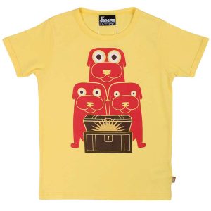 Danefae The Tinderbox Dogs Kids T-Shirt – Lemonade Yellow (Last one! 4y) FINAL SALE