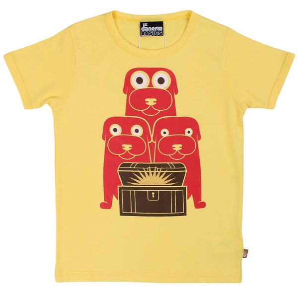 Danefae The Tinderbox Dogs Kids T-Shirt – Lemonade Yellow (Last one! 4y) FINAL SALE