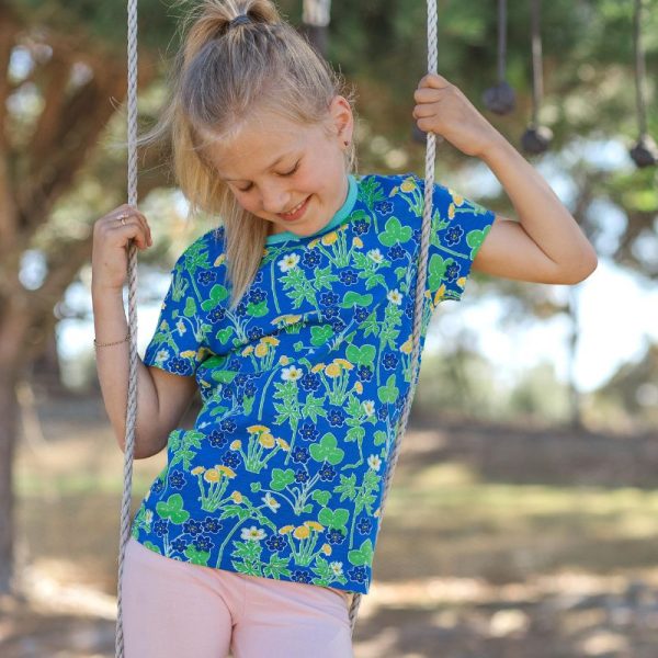 DUNS Sweden Kids Coltsfoot T-shirt – Blue