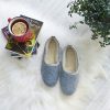 Christmas Present Natural Wool Slippers Gift For Her Genuine Leather Wool Home Shoes Gift For Him Housewarming Gift Ankle Boots Home Office