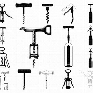 corkscrew svg, eps, png, dxf, clipart for cricut and silhouette