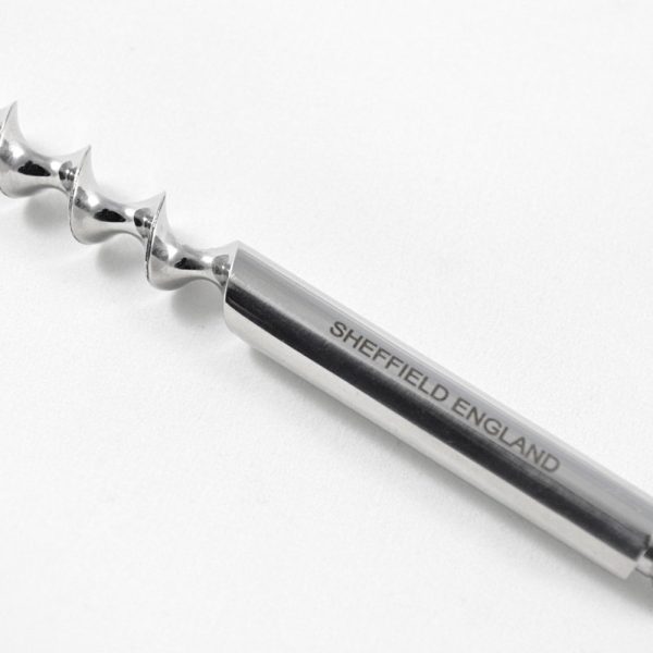 Forged Sheffield Made Stainless Steel Corkscrew