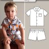 Kids Cotton Pajama Set | Long Sleeve Sleepwear with Pockets | Button-Up Nightwear for Boys & Girls | Cozy Toddler and Youth PJs