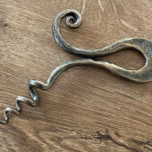 Corkscrew, bottle opener, iron gift for him, wine lover gift, viking cookware, viking utensils, viking camp kit,wine accessories,viking gift