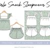 Cozy Toddler Pajama Mockup, Kids All-Over Print Jumpsuit Mockup, Children Nightwear Mockup, Sleepwear Set Canva PNG and Smart Object PSD,