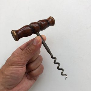 Antique Corkscrew, Wine Opener, Big Corkscrew, Metal Corkscrew, Pull Cork, Bar Tool, Gift for Him, Gift Idea