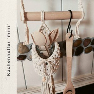 Macrame Kitchen Helper Mini Camping – Nets – Spice Rack – Fruit Net – Storage – Camper Motorhome Vanlife – Top Gift Idea – Vintage