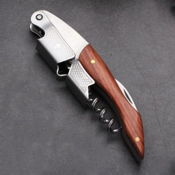 Wood Handle Wine Corkscrew | Wine Lovers Gift | Vintage Corkscrew | Groomsman Bottle Openers | Personalized Groomsman Gift | Groomsmen Gifts
