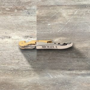 Groomsman Gift, Personalized Wine Bottle Opener, Double-Hinged Waiter’s Corkscrew Multi-Tool, Wedding Gift, Bridal Party, Bachelor Party