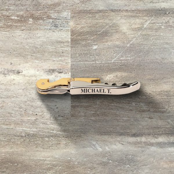 Groomsman Gift, Personalized Wine Bottle Opener, Double-Hinged Waiter’s Corkscrew Multi-Tool, Wedding Gift, Bridal Party, Bachelor Party