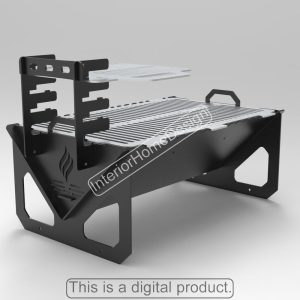 Fire Pit,Fire Pit Collapsible BBQ Barbecue Dxf files for plasma, Grill Fire Pit, Cnc ,Foldable,Plasma,Laser,Portable,Dxf,Svg, For Camping