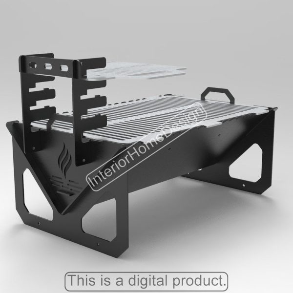 Fire Pit,Fire Pit Collapsible BBQ Barbecue Dxf files for plasma, Grill Fire Pit, Cnc ,Foldable,Plasma,Laser,Portable,Dxf,Svg, For Camping