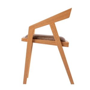 hardwood dining chair “Osaka” | oak, walnut |, large selection of fabric types and colors.