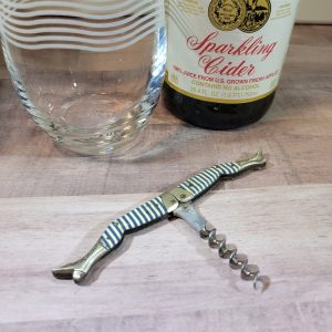 Antique corkscrew from Germany, Can Can dancer stockings and high button boots, 1895