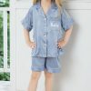 Ruffle Blouse and Pants Pajama Lounge Set Bundle Girls PDF Sewing Pattern Sizes 12M-8Y