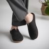 OUTLET SALE! Women’s Slippers Natural Felt Embroidered Gray Ballerina