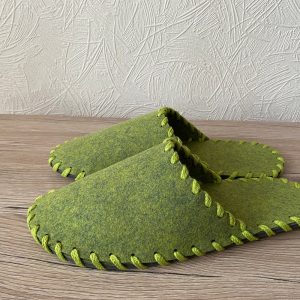 Eco-Friendly Felt House Slippers Gift / Unisex Colorful Custom Slippers / Great Warm Gift for any Occasion / Custom Design is possible