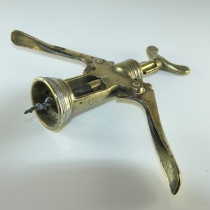Antique early double lever corkscrew