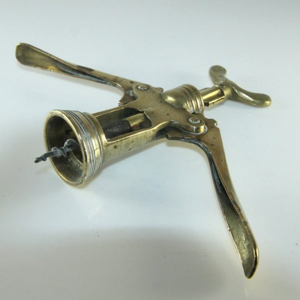 Antique early double lever corkscrew