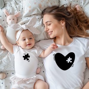 Mom & Me Matching Moments:Coordinated Sets for Stylish Duos!Personalized gift mom and baby.Mother’s Day gift.Baptism gift.