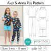 Mushroom Bluey Pajamas Set, Blue Dog Mushroom Pajamas Set, Bluey Family Pajamas For Adult And Kids