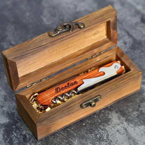 Personalized Corkscrew Opener Custom Wine Opener Bottle Opener Wood Wholesale Bulk Business Gift