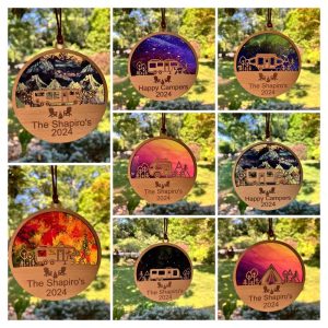 Customizable RV Sun Catchers In 7 different RV Styles -Personalize one for yourself or great to give as a gift.