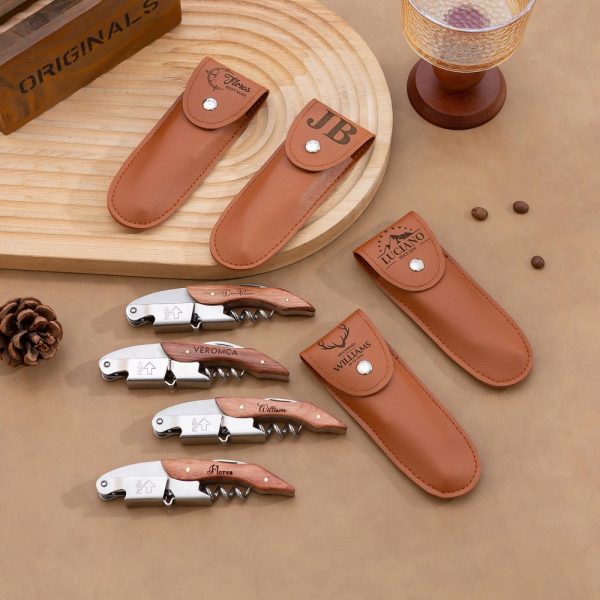 Personalized Engraved Corkscrew,Wine Corkscrew,Wood Wedding Favor,Custom Party Favors,Gift for Groomsman,Thank You Gift