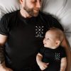 Personalized dad t-shirt and baby bodysuit set. Matching dad baby outfit. Gift for Father’s Day. Dad kid matching set. Family outfit.