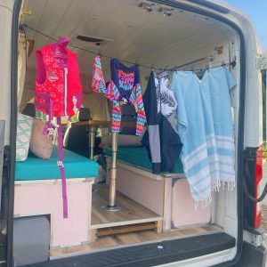 Camping clothesline magnetic clothesline camper clothesline camping laundry RV laundry campervan accessories van gift camping gear vanlife