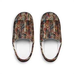 Indoor Slippers, Work from Home Shoes, Men’s House Shoes, Professional Patterned Slippers, Clean Design Slippers
