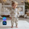 Custom Faces Pajama Set, Personalized Picture Long Sleeves Pajama Top Bottom, Cute Funny Pajamas Pants for Kids Boys Girls, Birthday Gift