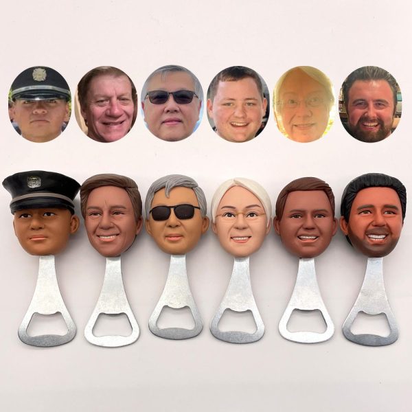 Custom family full face bottle opener, personalised custom beer bottle opener, bottle opener gift for best man group，Customised wine stopper
