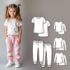Baby Kids Blue Cloud Pyjamas SVG Kids Wholesale Mockup When I wake up pjs Documents Digital Blank Kids Wholesale Pyjamas Jpg