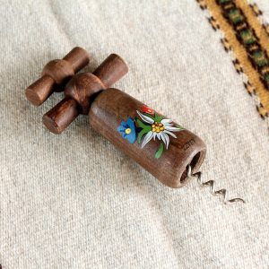 Vintage Wooden Double Twist Corkscrew, Wooden Bottle Opener,Vintage wooden corkscrew souvenir
