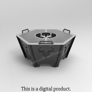 Hexagon Fire Pit Dxf, Dxf Files for Plasma,Fire Pit Portable,Barbecue Fire Pit,Svg Files for Plasma,Collapsiple Fire Pit, Foldable Fire Pit.