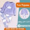 Children’s Long Sleeve Pajama Set – Cute Design, Lightweight & Comfortable Sleepwear Outfit
