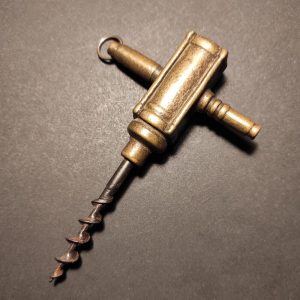 Rare Vintage German Brass Corkscrew/Vintage corkscrew with interesting design/Old brass corkscrew for your collection, display or as a gift