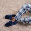 100% Wool Purple Slippers, Free Shipping in USA in 2-5 days, Unisex Non-Slip House Shoes, Icelandic Wool Slippers with Anti Slip Sole