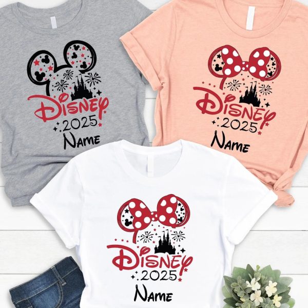 Custom Name Disneyland Matching Family Shirts, Custom Text Shirt, Custom Business Logo Shirt, Custom Photo Shirt, Personalized Text Shirt