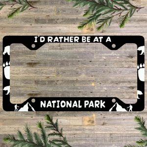 National Park Gift, Mountains License Plate Frame, National Park Gift Idea, Hiker Gifts, Camping Gift