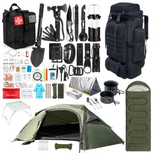 Emergency backpack, survival kit, hiking backpack, escape backpack with contents, camping, outdoor backpack