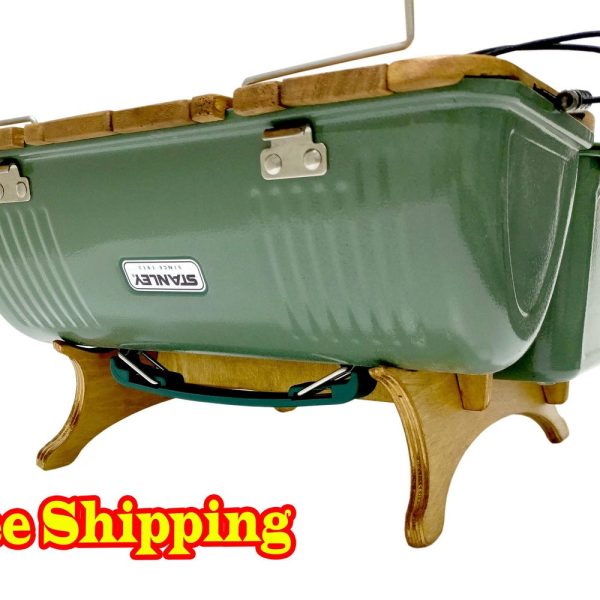 Stanley Lunch Box Stand Table 10 qt 9,4 L Compatible Protective Wooden Table No more scratches and bumps