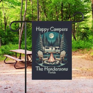 Personalized Flag RV Sign Custom Camping Signs Family Camping Camper Sign Camping Accessories Camping Flag Gift for Campers Custom Camper