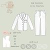 Teen Summer Sleepwear Pj Set, Downloadable Printable PDF Sewing Pattern Size 8-14 | A4, U.S Letter, A0 |