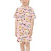 Pattern for Kids] Lovely children pajama set with ruffle, Actual size PDF pattern (PE1234-pajama)
