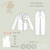 Kids pajama sewing pattern, children nightwear pattern, summer pajama, holiday night pajama, kids pj set, short sleeve pajama, children pj